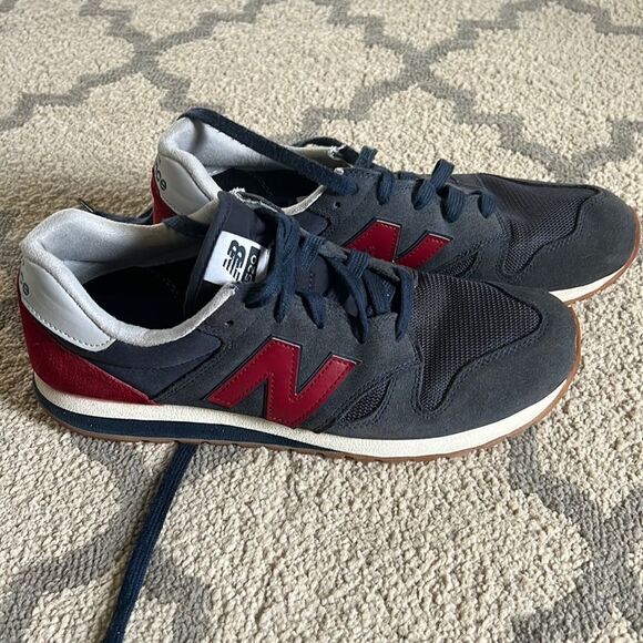 New Balance Other - new balance 520 u520ej size 10 in GUC navy red grey suede walking sneaker